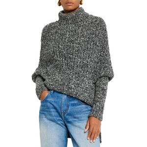 Brando Maxwell Womens The Matea Turtleneck Sweater Small Pepper - NWT $1295